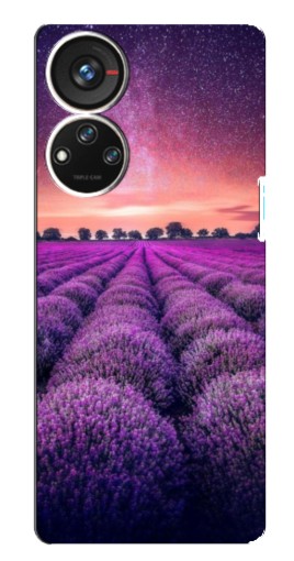 Чехол с картинкой "Лавандовое поле" для ZTE Blade V40s