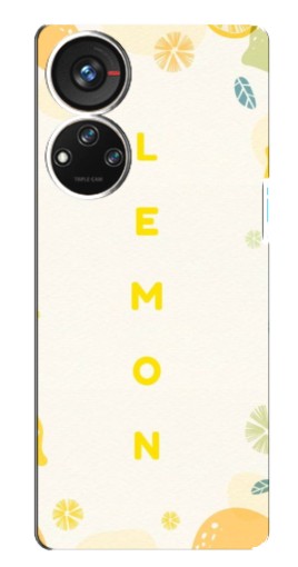 Чехол с печатью "Lemon" для ZTE Blade V40s
