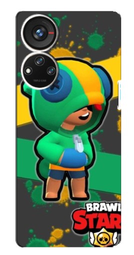 Чехол с принтом "Leon Brawl Stars" для ZTE Blade V40s