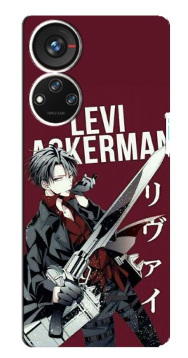 Чехол с печатью "levi Ackerman" для ZTE Blade V40s