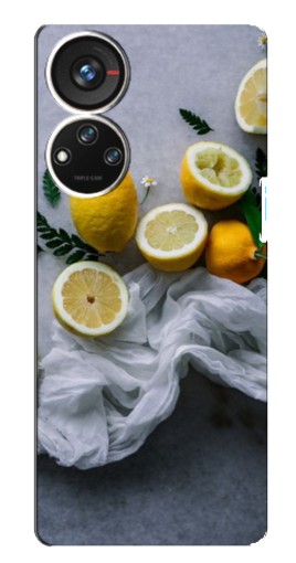 Чехол с принтом "Лимонное настроение" для ZTE Blade V40s