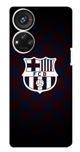 Чехол с принтом "Лого FCB" для ZTE Blade V40s