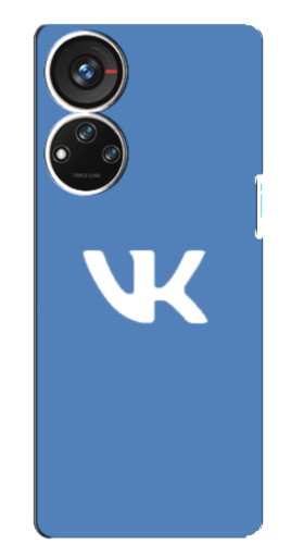 Чехол с печатью "Лого ВК" для ZTE Blade V40s
