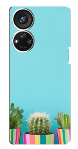 Чехол с печатью "Маленькие кактусы" для ZTE Blade V40s