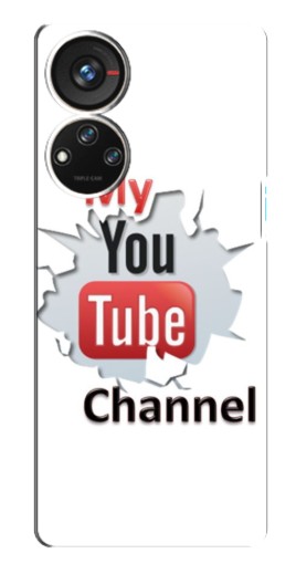Чехол с картинкой "My YouTube" для ZTE Blade V40s