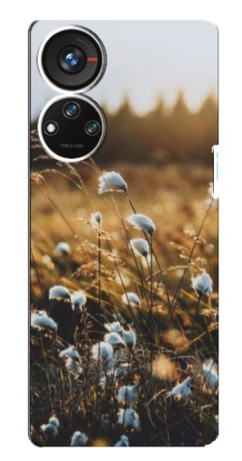 Чехол с картинкой "Нежные полевые цветы" для ZTE Blade V40s