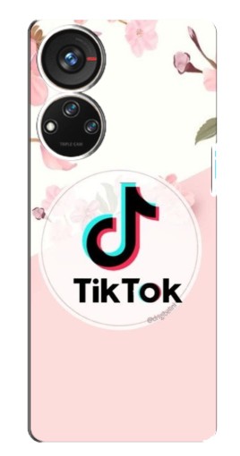 Чехол с картинкой "Нежный принт" для ZTE Blade V40s