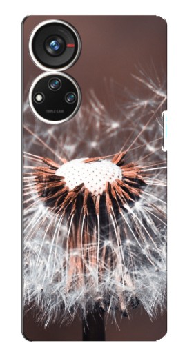 Чехол с печатью "Одуванчик вблизи" для ZTE Blade V40s