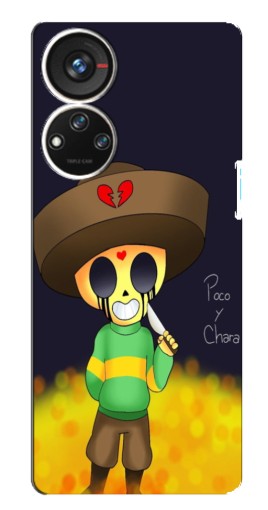 Чехол с принтом "Poco y Chara" для ZTE Blade V40s
