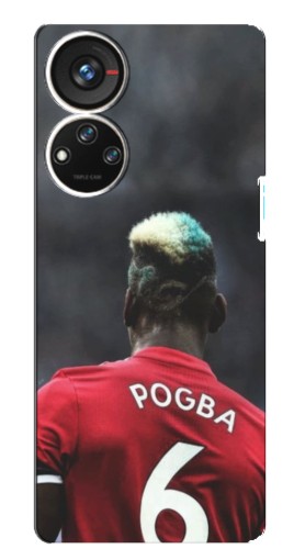 Силиконовый чехол с изображением "Pogba 6" для ZTE Blade V40s
