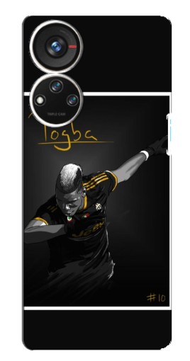 Чехол с печатью "Pogba Uve" для ZTE Blade V40s