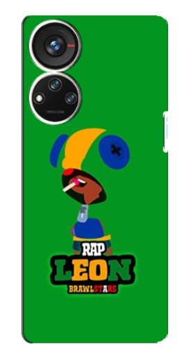 Силиконовый чехол с изображением "RAP Leon" для ZTE Blade V40s