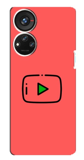 Чехол с печатью "Рисованная кнопка" для ZTE Blade V40s