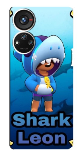 Чехол с картинкой "Shark Leon" для ZTE Blade V40s