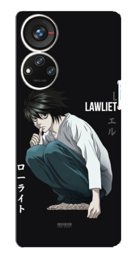 Чехол с принтом "Сыщик Лоулайт" для ZTE Blade V40s