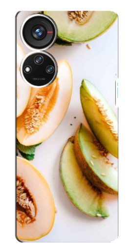 Чехол с печатью "Свежие дыньки" для ZTE Blade V40s