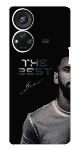 Чехол с печатью "The Best Messi" для ZTE Blade V40s