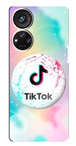 Чехол с принтом "TikTok принт" для ZTE Blade V40s