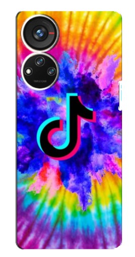 Чехол с картинкой "TikTok в красках" для ZTE Blade V40s