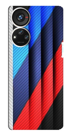 Силиконовый чехол с изображением "Цвета лого БМВ" для ZTE Blade V40s
