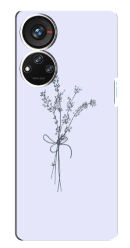 Чехол с принтом "Веточки лаванды" для ZTE Blade V40s