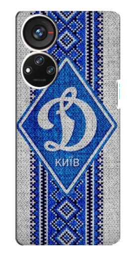 Силиконовый чехол с изображением "Вышиванка Динамо" для ZTE Blade V40s