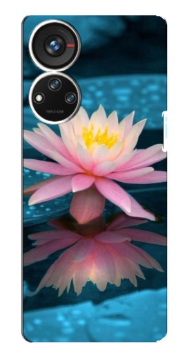Силиконовый чехол с изображением "Водяная лилия" для ZTE Blade V40s