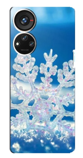 Чехол с картинкой "Яркая снежинка" для ZTE Blade V40s