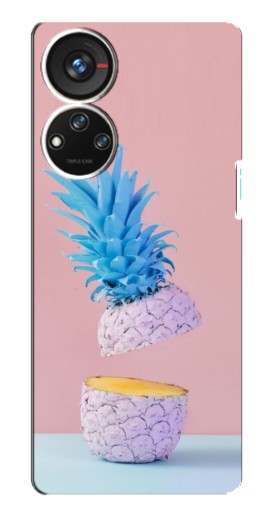 Чехол с принтом "Яркий ананас" для ZTE Blade V40s