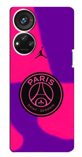 Чехол с принтом "Яркий лого PSG" для ZTE Blade V40s