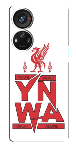 Силиконовый чехол с изображением "YNWA" для ZTE Blade V40s