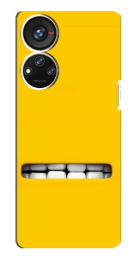 Чехол с печатью "Зубы миньона" для ZTE Blade V40s