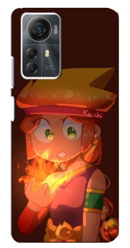 Чехол с печатью "Amber с огнем" для ZTE Blade A72s