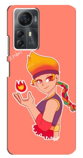 Силиконовый чехол с изображением "Amber с огоньком" для ZTE Blade A72s