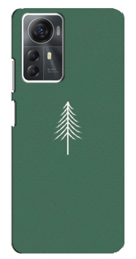 Чехол с печатью "Белая елка" для ZTE Blade A72s