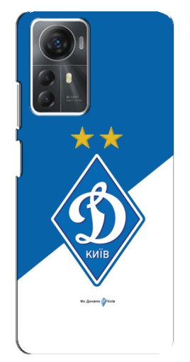 Силиконовый чехол с изображением "Бело-синий Динамо" для ZTE Blade A72s