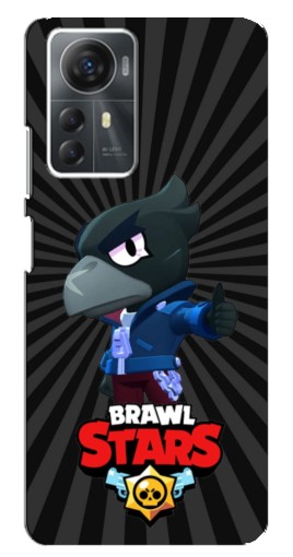 Чехол с печатью "Crow Brawl Stars" для ZTE Blade A72s