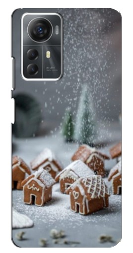 Силиконовый чехол с изображением "Домики из пряников" для ZTE Blade A72s