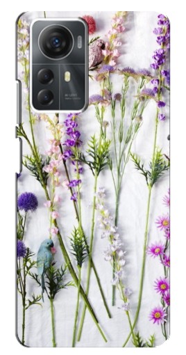 Чехол с принтом "Фон полевых цветов" для ZTE Blade A72s