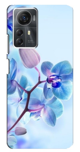 Чехол с принтом "Голубые орхидеи" для ZTE Blade A72s