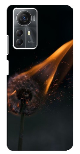 Силиконовый чехол с изображением "Горящий одуванчик" для ZTE Blade A72s