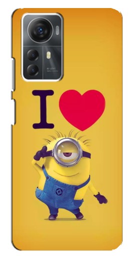 Чехол с печатью "I Love Minion" для ZTE Blade A72s