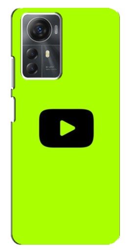 Чехол с картинкой "Кнопка Ютуба" для ZTE Blade A72s