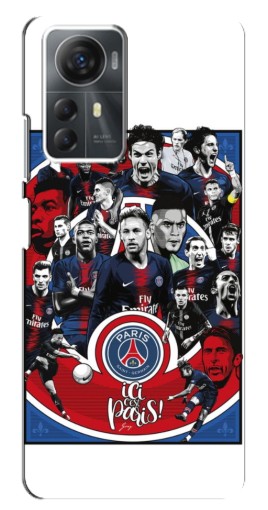 Силиконовый чехол с изображением "Команда PSG" для ZTE Blade A72s