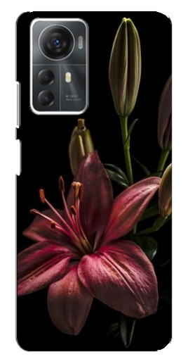 Силиконовый чехол с изображением "Красная лилия " для ZTE Blade A72s