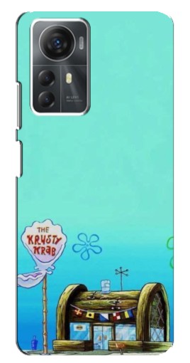 Чехол с принтом "Krusty Krab" для ZTE Blade A72s