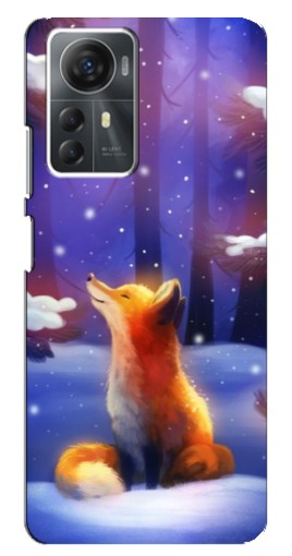 Чехол с печатью "Лисичка в лесу" для ZTE Blade A72s