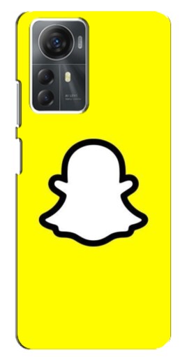 Чехол с печатью "Лого Snapchat" для ZTE Blade A72s