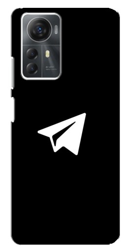 Чехол с принтом "Лого Телеграм" для ZTE Blade A72s