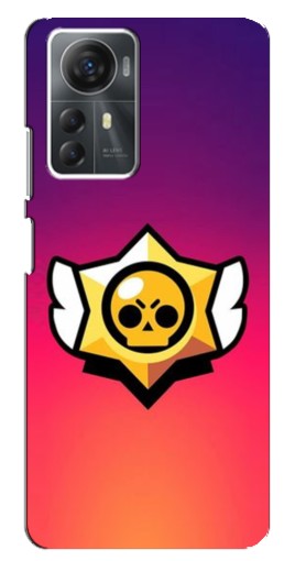 Силиконовый чехол с изображением "Логотип Brawl Stars" для ZTE Blade A72s